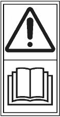 6. Warning text or pictograms on the machine* WARNING - Read instruction manual before