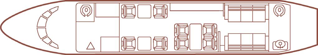 INTERIOR Description NUMBER OF PASSENGERS Fourteen (14) Passenger GALLEY LOCATION Forward FORWARD CABIN CONFIGURATION Four (4) Place Club MID CABIN CONFIGURATION Four (4) Place Conference Group