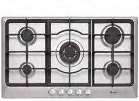 stainless steel gas hobs C773G C714G Gas hob Gas hob W 860mm W 760mm Stainless steel Flame safety device Cast iron pan supports Auto