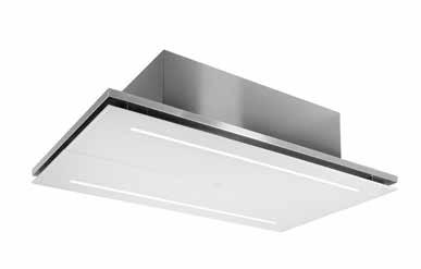 hoods CE1100 Ceiling extractor CE1120 Ceiling extractor with built in motor W 1100mm W 1100mm Stainless steel Remote control included Perimetrical extraction for reduced noise and increased pressure