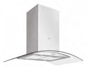 CGi920 CGC610 Island chimney hood Wall chimney hood W 900mmw W 600mm Stainless steel with curved clear glass Electronic controls 3 Speeds 4 x 1.