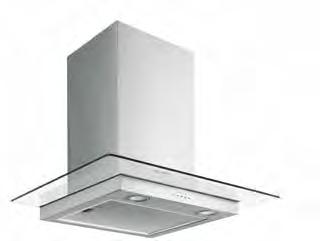 FGC620 FGC720 Wall chimney hood Wall chimney hood W 600mm W 700mm Stainless steel or black with flat clear glass Push button controls 3 Speeds 2 x 1.