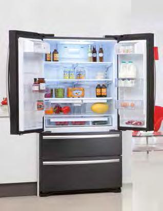 refrigeration Convenience, additional storage and ease of use are the benefits of a French door fridge freezer compared to other types of refrigeration.