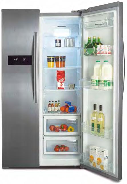 refrigeration A big family or big on entertaining at home? Either way a side-by-side fridge freezer is ideal.