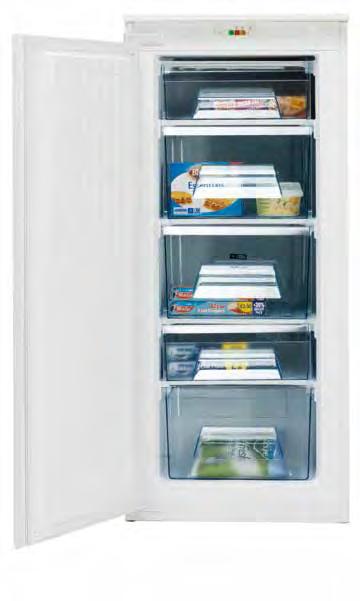 refrigeration 122cm in-column freezer RiF123 In-column freezer H 1220mm General features Energy class A+ Noise level 39dB(A) Mechanically controlled 100% CFC / HFC free Temperature alarm Energy