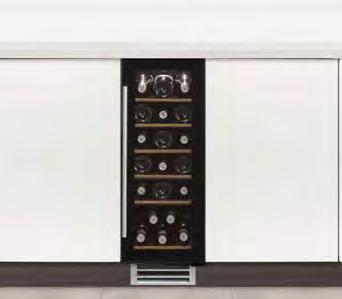 Sense Wi3118 Undercounter single zone wine cabinet W 295mm Sense Wi6117 Undercounter single zone wine cabinet W 595mm continued Energy class B Supplied with stainless steel universal plinth grille