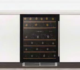 wine cabinets Sense Wi6128 Undercounter dual zone wine cabinet W 595mm Sense Wi6227 Undercounter dual zone wine cabinet W 595mm Energy class B continued Supplied with stainless steel universal plinth