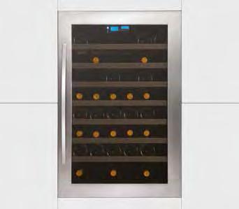 wine cabinets WC6115 In-column single zone wine cabinet H 885mm WC6111 In-column single zone wine cabinet H 455mm Energy class B Performance Energy consumption 156kWh/y Energy class B One piece