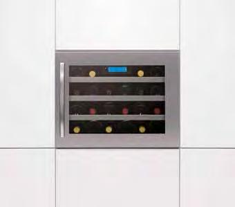 door Single temperature zone for red or white wine No frost compressor cooling technology maintains a technology maintains a consistent temperature Capacity consistent temperature 100% CFC / HFC free