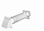 (equivalent flat channel dimensions 110mm x 54mm). 125mm Venting is recommended for air extraction installations involving longer duct runs or several bends.