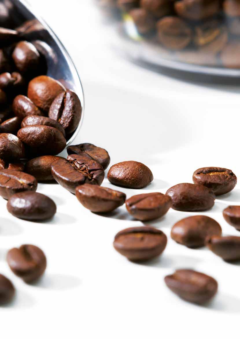 70 There are many different coffee bean varieties, each with its own taste, aroma and texture. The grind size of the coffee depends on the bean type, so adjust the grinder accordingly.