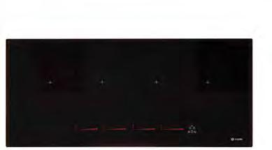 induction hobs C875i Ribbon induction hob W 910mm Black frameless Can be inset or flush mounted 14 power levels (0-9 + bake 42 C, keep warm 70 C, boil control 94 C, booster and