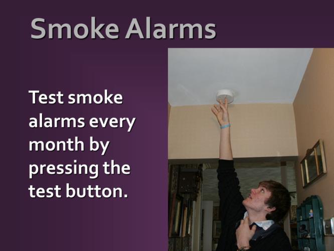 Q: Does anyone know how often you should test your smoke alarms? A: Monthly.