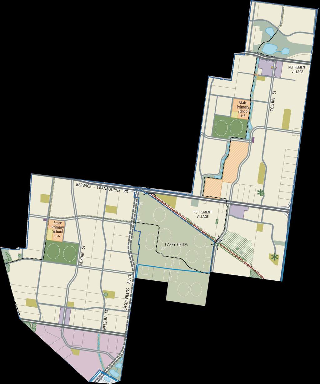 precinct (PSP 1054) and the Casey Fields South precinct (PSP 1057.1) in Clyde.