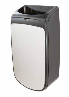 With its smooth finish, the unit is easy to clean and changing bin liners is quick. Suitable for any environment, the waste bin is wall-mounted to save space.
