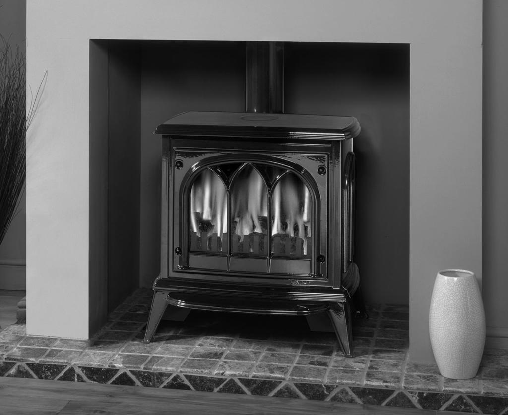 Clarendon and Ashdon Log Effect Stove Range Conventional Flue With upgradeable control valve Instructions for Use, Installation and Servicing For use in GB, IE (Great Britain and Eire) This appliance