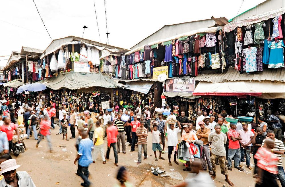 A market in Onitsha, Nigeria.