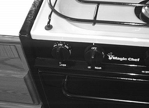RANGE AND OVEN The range and oven in your motor home are operated on LP gas and will provide nearly all of the functions that the range in your home does.