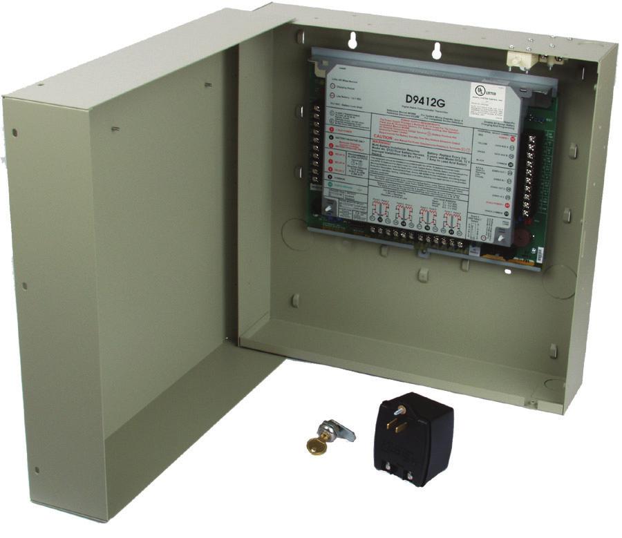 faceplate with D9412G label Components The D9412G-A is an Attack-Resistant UL package that