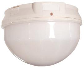 4 m (70 ft.) Long Range A ceiling mount PIR detector with POPIT interface requiring two-wire connection. The coverage is 360 x 18.3 m (60 ft.) when mounted on 2.4 m to 5.5 m (8 ft. to 18 ft.