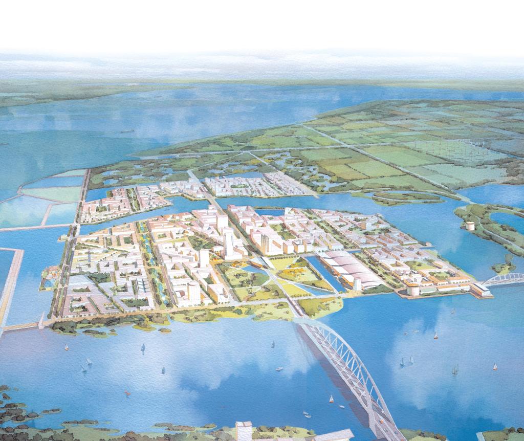 A NEW CITY FOR CHONGMING ISLAND PEARL LAKE CITY Land Use Plan - Emphasizing mixed use Transportation Plan -