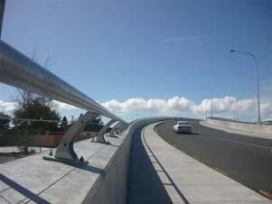 These examples from the Hillsborough / SH20 interchange show the desired combination of solid barrier and