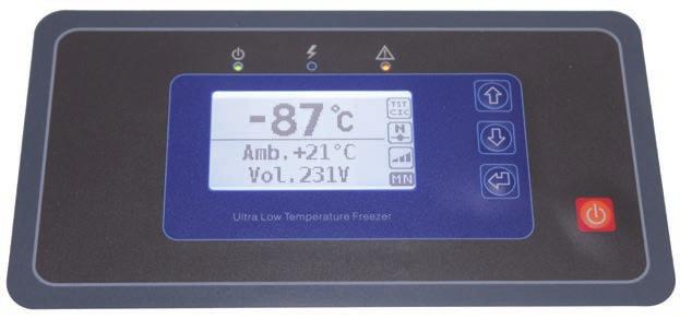 and engineering menu Adjustable temperature set points; Audible and visual high/low temperature