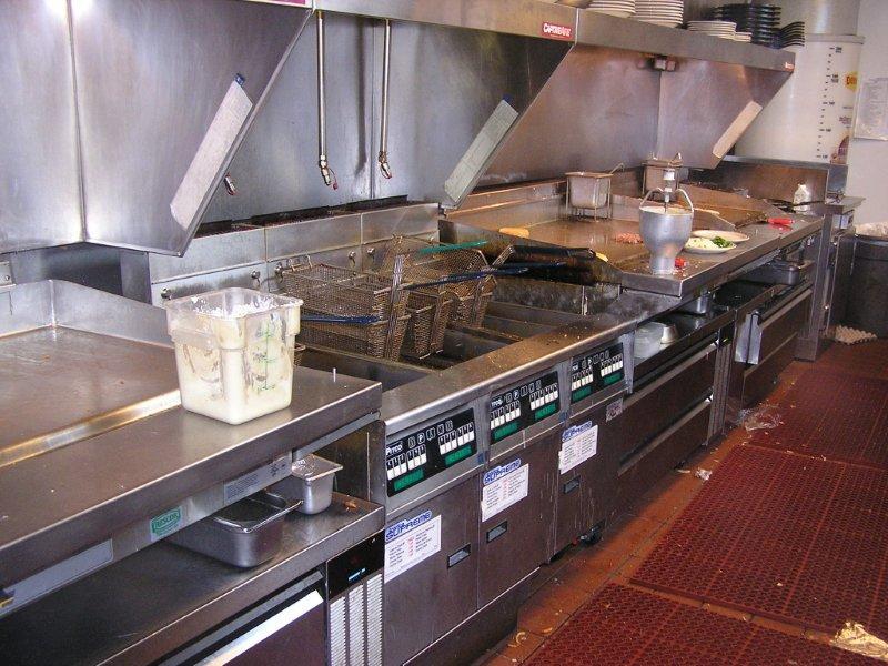 Denny s Green "Restaurant When completing a busy shift our fryer system is hooked up directly to the recycle bin and the cooks pump the hot used oil into the bin and never have to touch hot oil.
