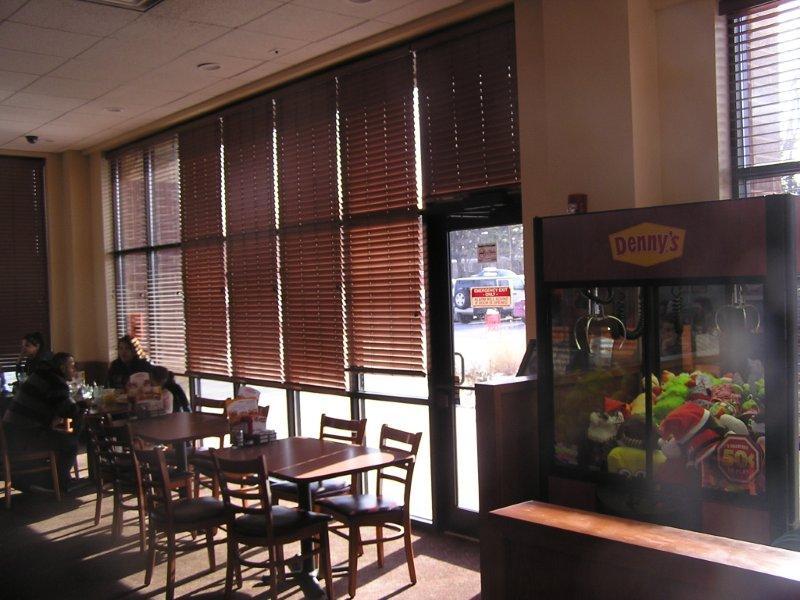 Denny s Green Restaurant Blinds also assist with the west facing building protecting