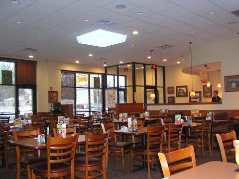 USGBC Chicago South Suburban Branch Denny s Restaurant Extensive use of high efficiency LED & CFL Fixtures & Daylight Harvesting System helps the