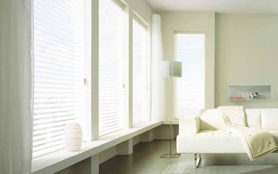Fabrics Silhouette 99% UV protection for your furnishings when closed Filters sunlight and reflects solar heat Angles sunlight deep into the room Choice of translucent, sunscreen or room darkening