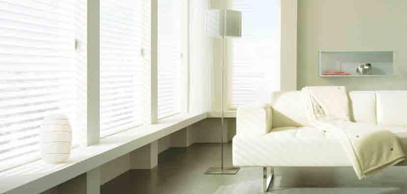 Vane size and fabrics The vane size provides a Originale modern and crisp Brilliance classic translucent classic, understated look and lets the customer enjoy the view with minimal obstruction.
