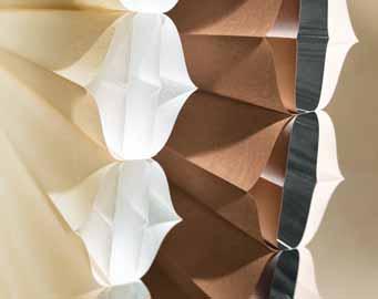 FABRIC SELECTION The Luxaflex Duette Shades collection offers an abundance of choice when it comes to fabric ranges and colours.