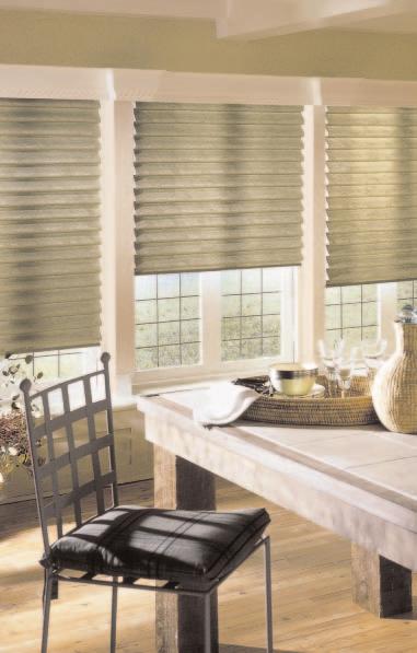 Vignette window shades, made from looped, overlapping fabric, bring style and extra elegance to every room. On beautiful days your open windows bring gentle breezes, sights, and sounds into your home.