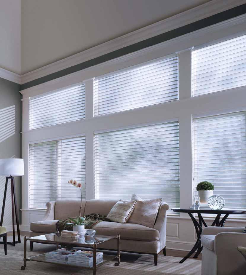 LUXAFLEX SILHOUETTE Shadings LUXAFLEX SILHOUETTE Shadings, with the Signature S-Vane, transform the look of a room and create a stunning and bold interior design like