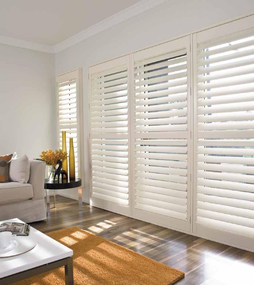 LUXAFLEX NEWSTYLE Basswood Shutters LUXAFLEX NEWSTYLE Shutters LUXAFLEX NEWSTYLE Shutters are available in 4 models from hinged, hinged bi-fold, bi-fold on track or sliding on track.