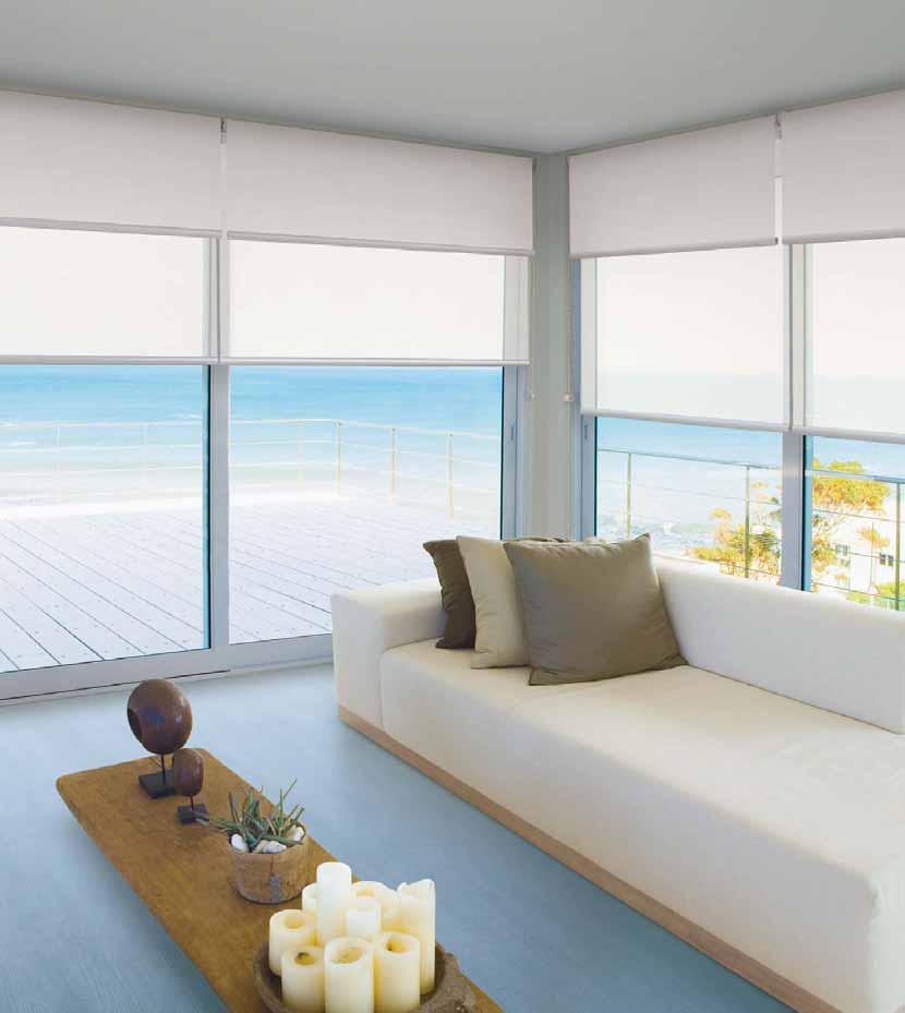 LUXAFLEX Sunscreens LUXAFLEX Sunscreens allow control of heat, glare and light while maintaining your view. Discreet styling adds sleek contemporary style to any room.