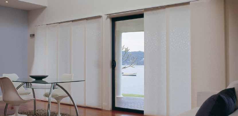 Fabric Collection LUXAFLEX Panel Glide LUXAFLEX Panel Glide is a fresh look in window coverings.