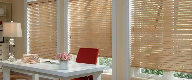 PARKLAND WOOD BLINDS 2 Classics, Slat color: 632 Palomino, hardware color: 031 Candlelight 2 Parkland Wood Blinds, Now with UltraGlide Features and Benefits Enhanced safety - the retractable cord