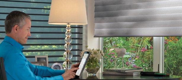 THE PLATINUM APP Several Shades Smarter Homeowners will enjoy the ultimate in control and convenience with the smart technology of the Hunter Douglas Platinum App.