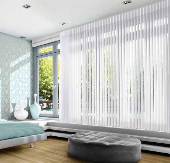 LUXAFLEX LUMINETTE Privacy Sheers ROTATE VANES OPEN FOR A SOFT, DIFFUSED VIEW THROUGH SHEER FABRIC BETWEEN THE