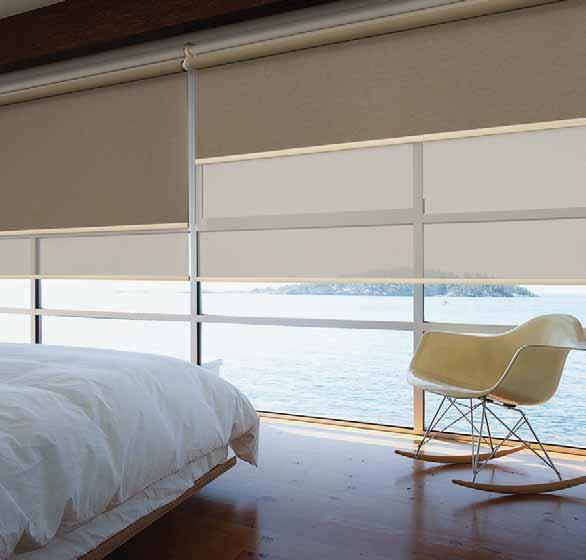 LUXAFLEX Roller Blinds Technology DUAL ROLLER BLINDS FOR DAY AND NIGHT MOTORISATION