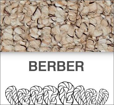 Berber carpets Berber carpet comes in loop or twist piles and is available in a huge choice of patterns and textures, making it a versatile option.
