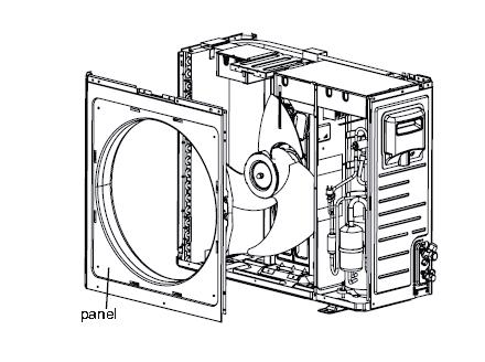Disassembly of Outdoor Unit 36K 240 volt unit shown, other models may vary