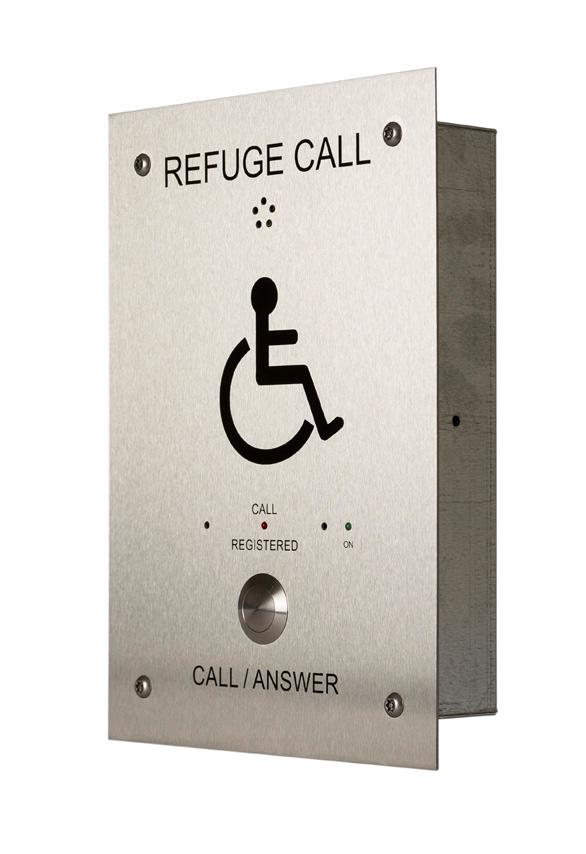 16 Way Refuge Panel The Orbital R/CH/ORB/R/RS16 is a sixteen way disabled refuge system. Stainless steel surface or flush enclosure with glazed lockable door.