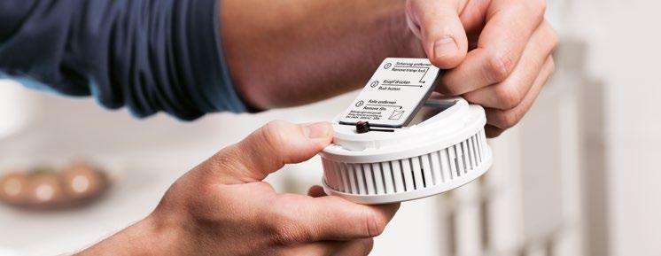 Adhesive Mounting Every smoke alarm device comes with a magnet