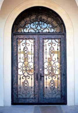 Double doors create a magnificent entry.