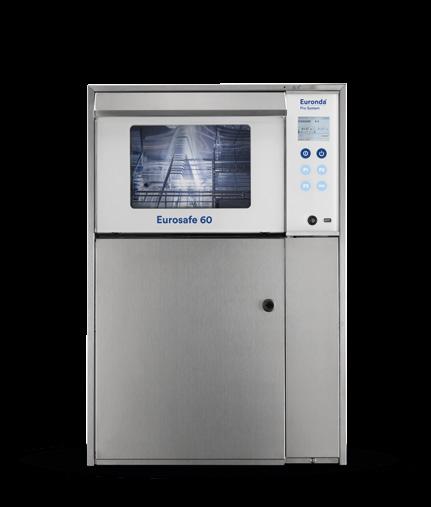Eurosafe 60 Cleaning, disinfection and drying in complete safety Eurosafe 60 pre-washes, washes, thermally disinfects and dries in a single cycle, so there is no
