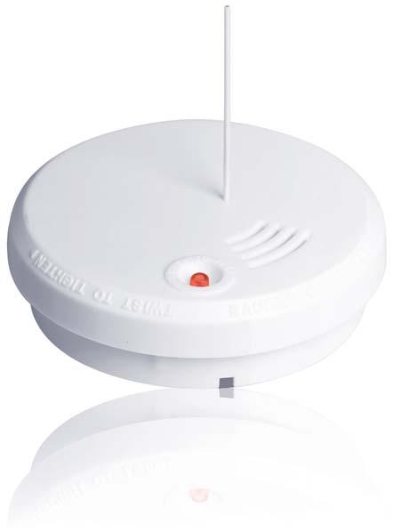 Visit Smoke detector Transmitter with antenna for indoor use that detects smoke or heat Broadcast switch that allows the smoke detector to transmit to ALL Visit receivers in the surrounding area,
