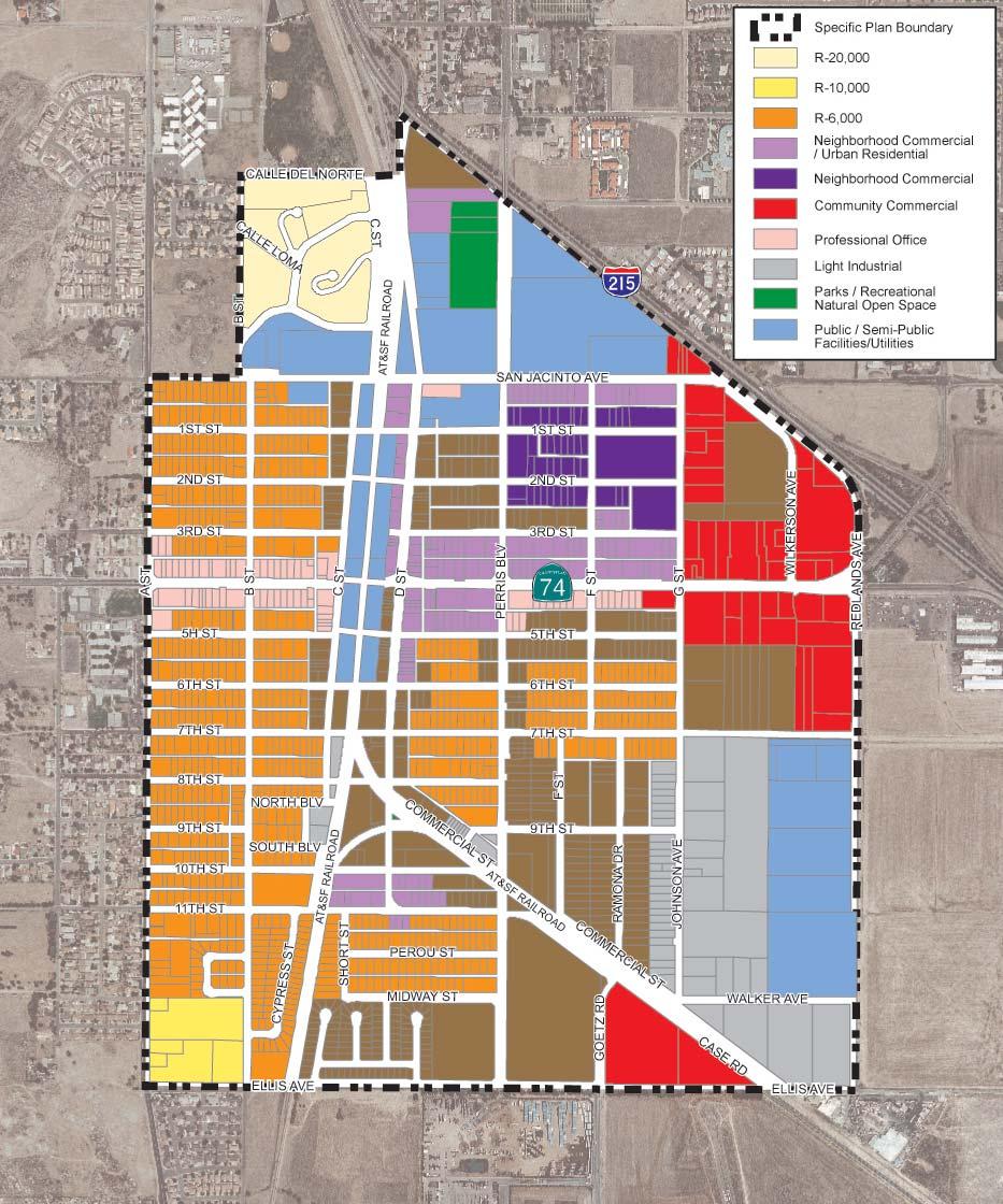 NOT TO SCALE 06/11 JN 10-107289 PERRIS DOWNTOWN SPECIFIC PLAN